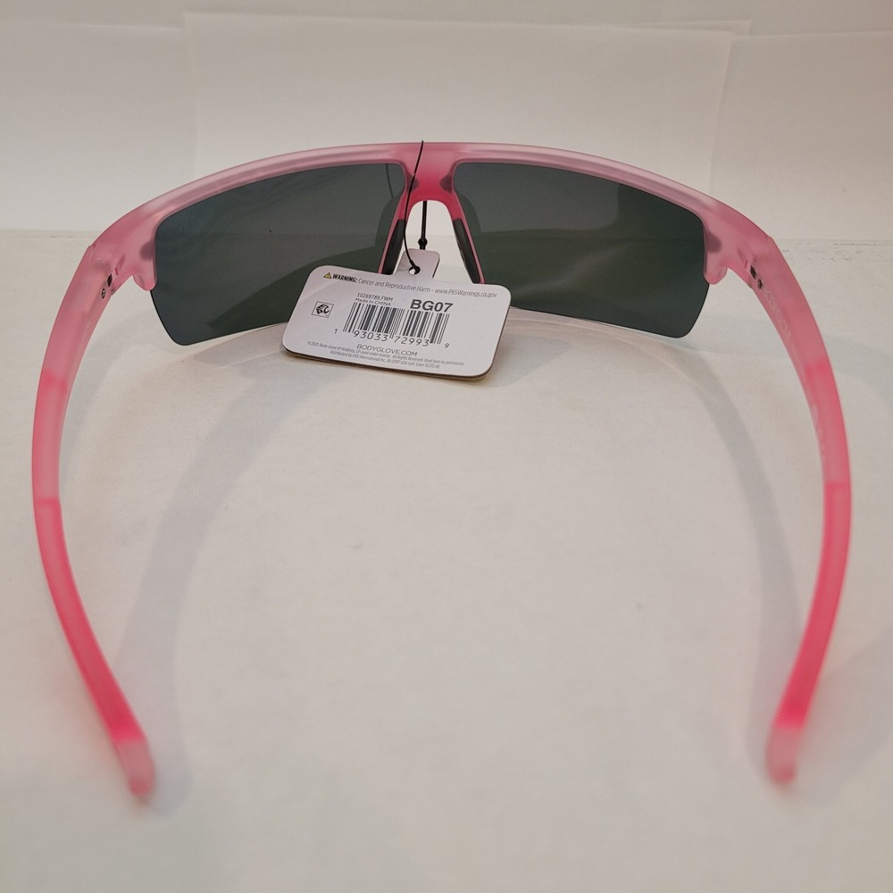Body Glove Sunglasses Womens Matte Pink Polarized Mirror Shield BG07 L00325 - Picture 4 of 8